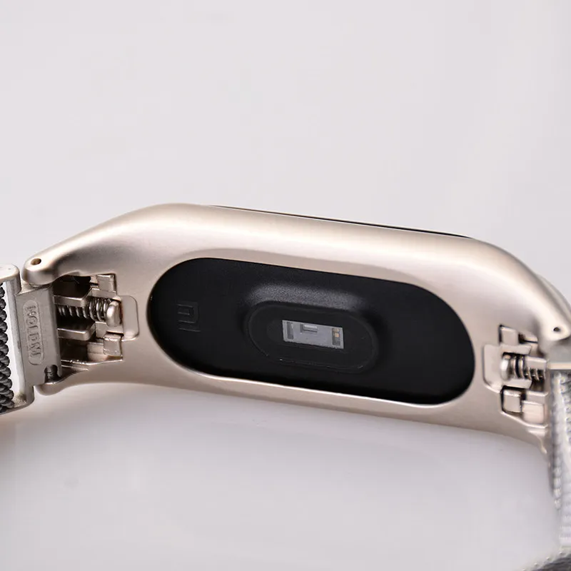 Магнитный металлический ремешок mi Band 3 для mi Band 3 mi lanese Loop, браслет из нержавеющей стали, ремешок для Xiaomi mi Band 4, сменный