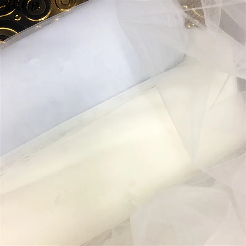 3mX 3 м белый цвет слоновой кости мягкий тюль сетка для вуали кружевная ткань