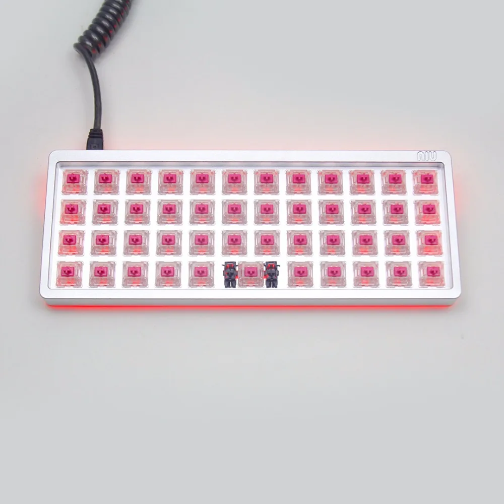 KBDfans NIU мини 40% макет пользовательская механическая клавиатура PCB RGB подземная QMK