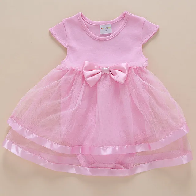 pink D50 Новинка года, платье принцессы для новорожденных девочек, платье для новорожденных, одежда для первого дня рождения, платье принцессы с длинными рукавами для маленьких девочек 6 месяцев - Цвет: pink D50