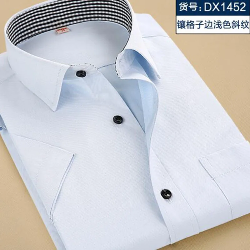 Men Summer Short Sleeve Shirts Camisa Turn-down Collar Casual Slim Fit Breathable Comfortable Tops Big Size S-4XL | Мужская одежда