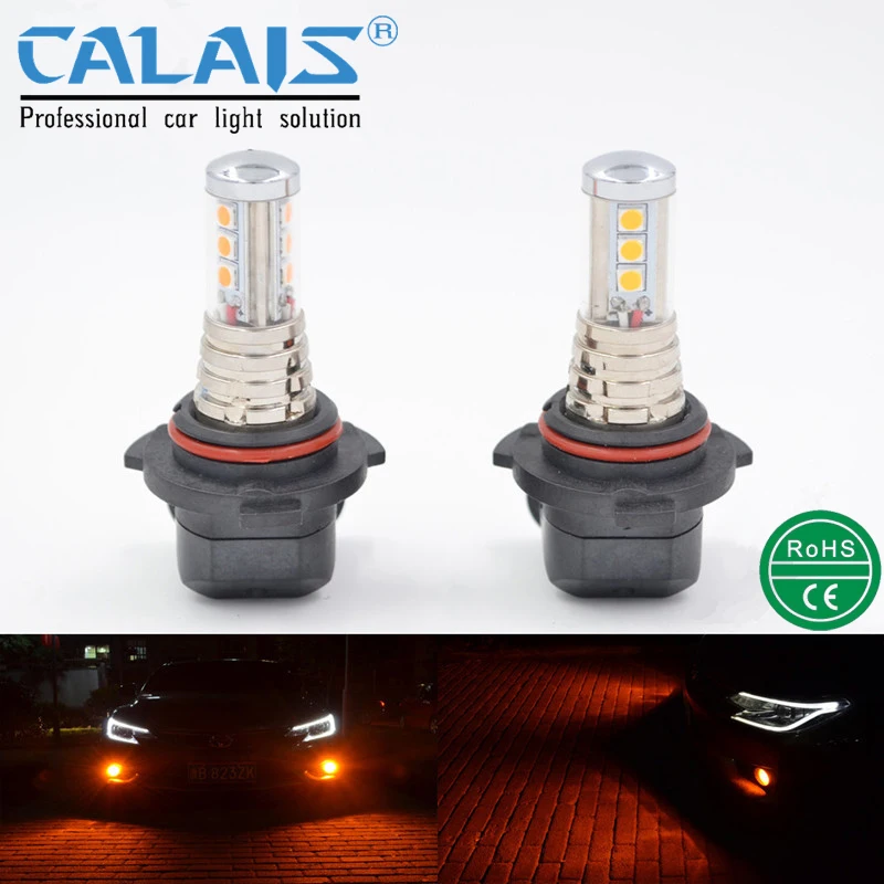 Кале LED стайлинга Автомобилей автомобильной H1 H3 H4 H 7 H8 H10 H11 880 881 9005 9006 золото LG чип *