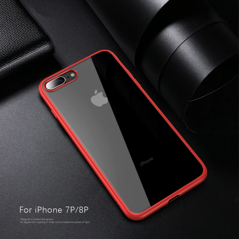 IPaky чехол для iPhone 7 Роскошный тонкий прозрачный iPhone8 Plus силиконовый Apple 8 чехлы |