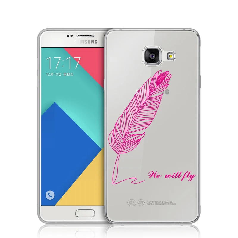 Роскошные гусиное перо Drop зеркало мягкий чехол для телефона Samsung Galaxy A5 A7 J5 J7 A6 A8 2017