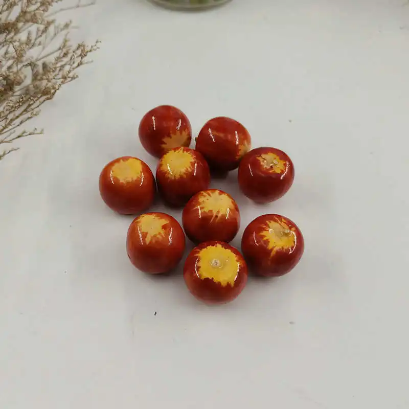 apple 10. Unidades pacote DE Espuma Misturada Mini Simulacao DE Frutas e Legumes Artificiais Cozinha Brinquedos para As Criancas DE - Цвет: apple
