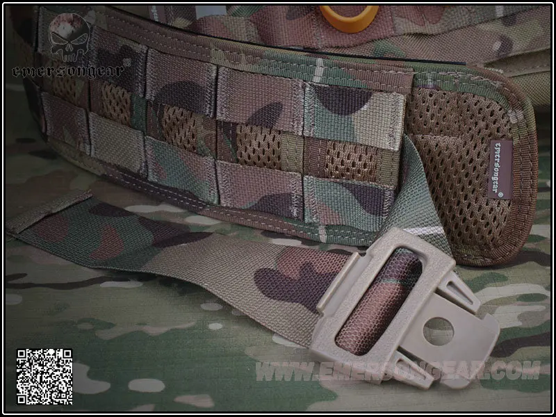 Emersongear для мужчин, для страйкбола, боевой, для пейнтбола, армейский пояс Emerson MOLLE, несущий, боевой, камуфляжный пояс EM9241, черный, Койот, Мультикам