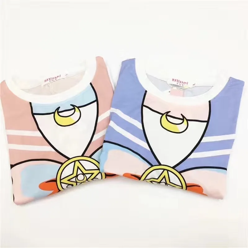 Сейлор Мун Цукино Usagi набор пижам Loungewear ночная рубашка одежда для отдыха косплэй