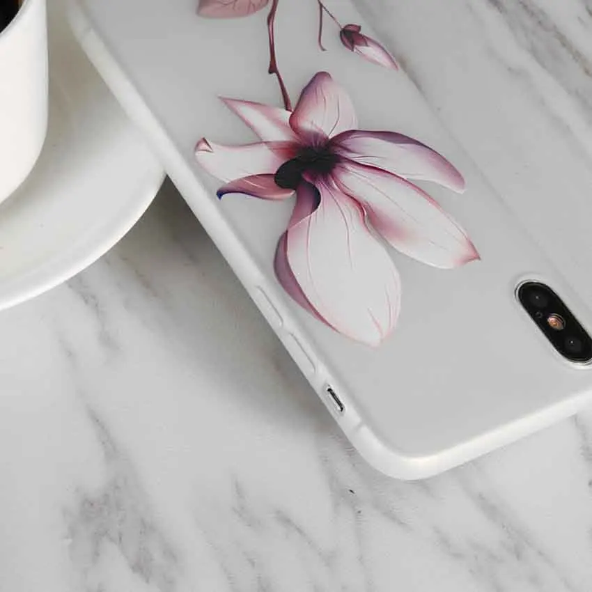 3D рельефный чехол с цветком лотоса для Xiaomi Redmi 4A 4X note 4 5A Pime 3 3S 5 Note Plus 6 pro мягкая