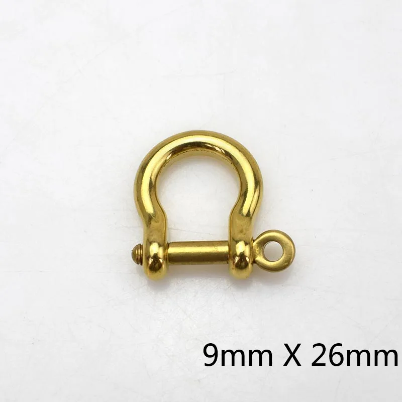 9 X 26mm Meetee 4/10 шт 6 мм 7 мм, 9 мм, 15 мм металлический мешок пряжки твердая латунь Сережка D кольцо в виде застежки пряжки ювелирные изделия DIY кожаная сумка аксессуар для рукоделия F1-46 - Цвет: 9 X 26mm