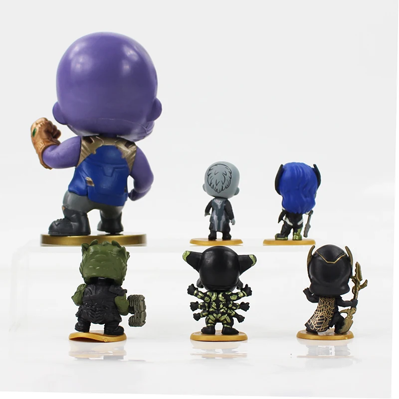 6 шт./лот Infinity War Thanos Figures Corvus Glaive Proxima Midnight Supergiant Black Dwarf Ebony Maw модель куклы|Игровые