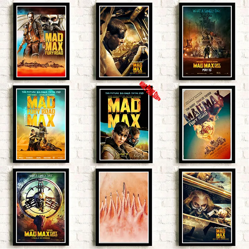 Классический фильм Mad Max 4 бумажный плакат с покрытием для бара кафе винтажная
