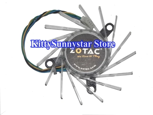 MulFan MBT7012XF-W20 12V 0.28A 4Wire For NVIDIA 9600GT 9800GT Video Fan Black blade MGT7012XF-W20 MBA7012XR-O20 | Компьютеры и офис