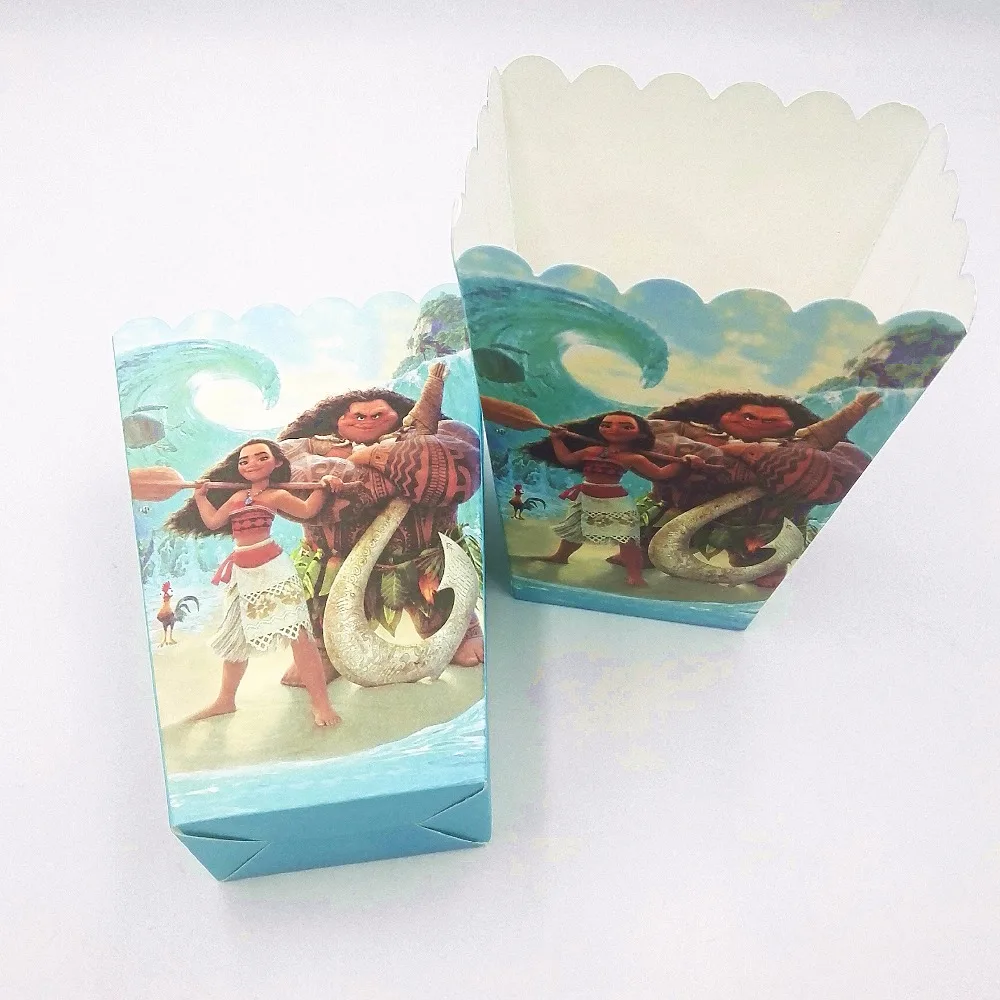 6 шт./компл. забавный моана детские принадлежности для дня рождения коробка