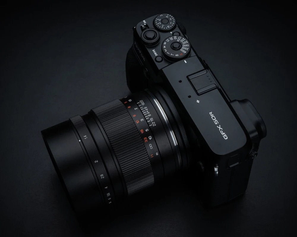 Zhongyi Mitakon Speedmaster 65 мм f/1,4 ручная фокусировка Prime Lens для Fuji GFX mount 50S 50R среднеформатная беззеркальная камера