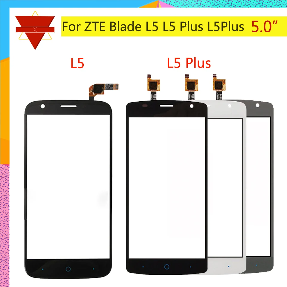 10 шт./лот сенсорный экран дигитайзер для zte Blade L5 Plus L5Plus Сенсорная панель Сенсорный