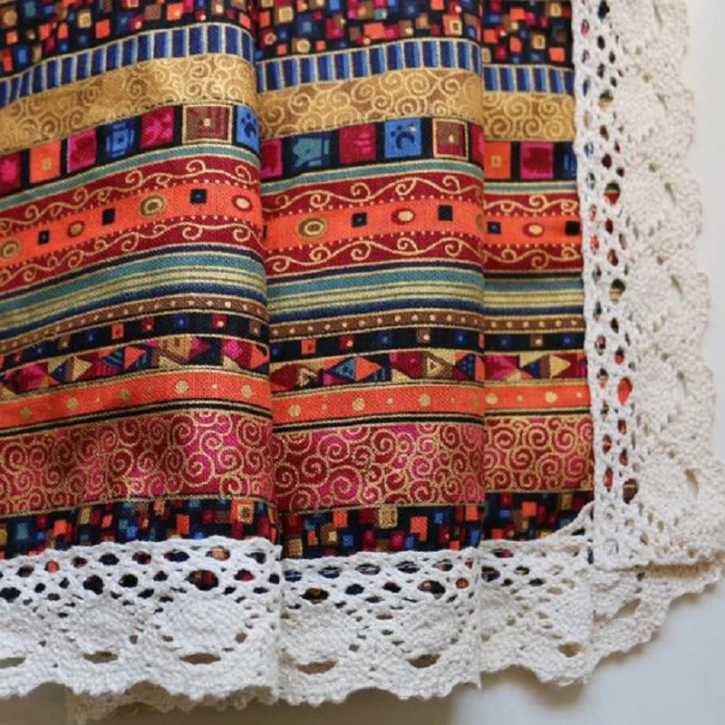 WINSTBROK Винтаж прямоугольный скатерти кружевной ткани Скатерти обеденный стол