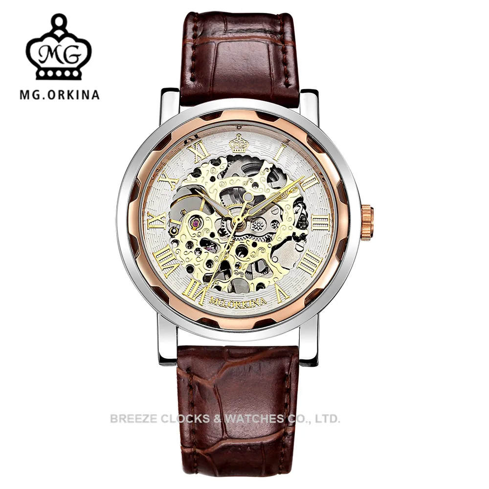 

MG. ORKINA Relojes Hombre Mens Watches Top Brand Luxury Men Watches 2016 New 40MM Dial Wrist Watch Man orologi da polso per uomo