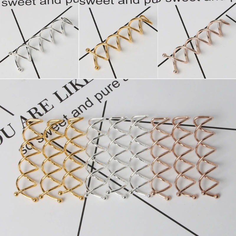 10 шт. женские заколки для волос шпильки укладки спиральные вращающиеся винты