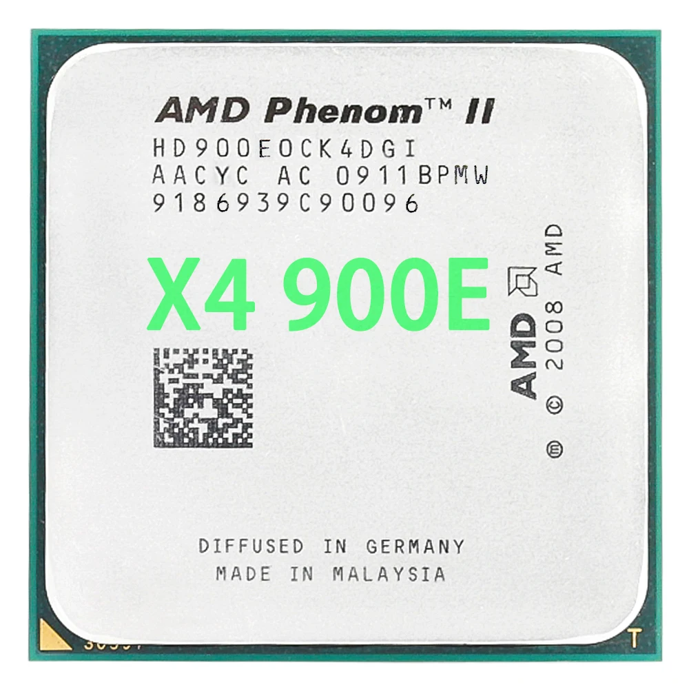 

AMD Phenom II X4 900E CPU Processor Quad-CORE ( 2.4Ghz/ 6M /65W / 2000GHz ) Socket am3 am2+