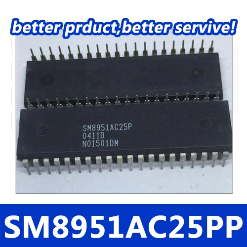 Новинка 100% 10 шт. SM8951AC25P SM8951AC25PP DIP-40 | Электроника