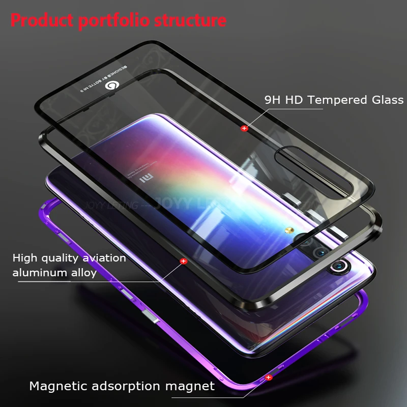 Роскошный Магнитный адсорбционный чехол для телефона Xiaomi mi 9 se противоударный