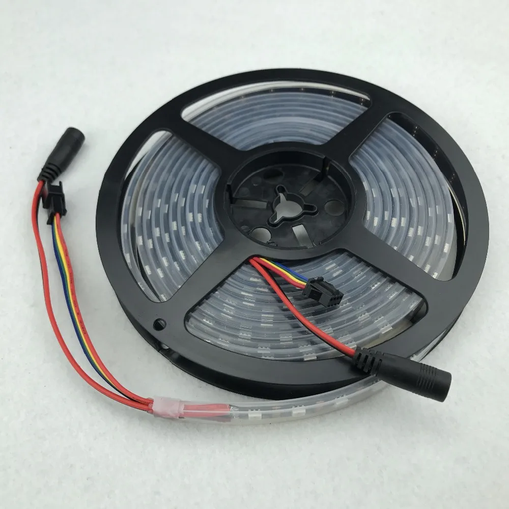 Пиксельная Светодиодная лента DC5V SK9822 60 светодиодов/м пикс./м черная печатная
