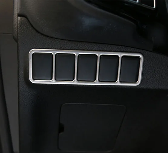 Аксессуары подходят для MITSUBISHI OUTLANDER Переключатель приборной панели кнопка хромированная крышка отделка ободок контроллер ручка Гарнир