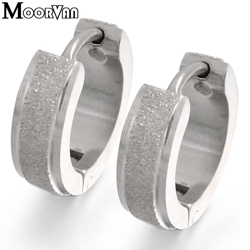 Moorvan стиль трендовые 316L серьги-кольца из нержавеющей стали ювелирные изделия мужские высокого качества маленькие, VE143