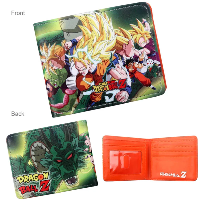 Классический Аниме Dragon Ball Z кошелек Гоку Супер Saiyan студентов держатель кредитной карты кошелек Двойные ID Наличные Кошелек - Цвет: DBZ-14