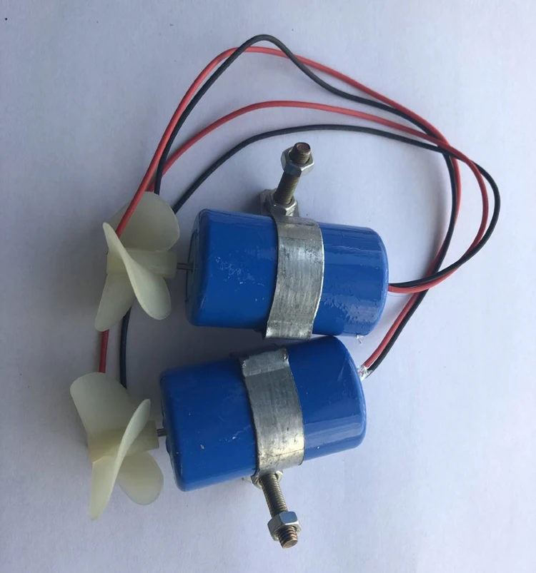 7.4V 16800RPM RC Jet Engine Motor Underwater Thruster 3-blades Propeller Kit for DIY ROV Robot Model Boat Submarine Parts