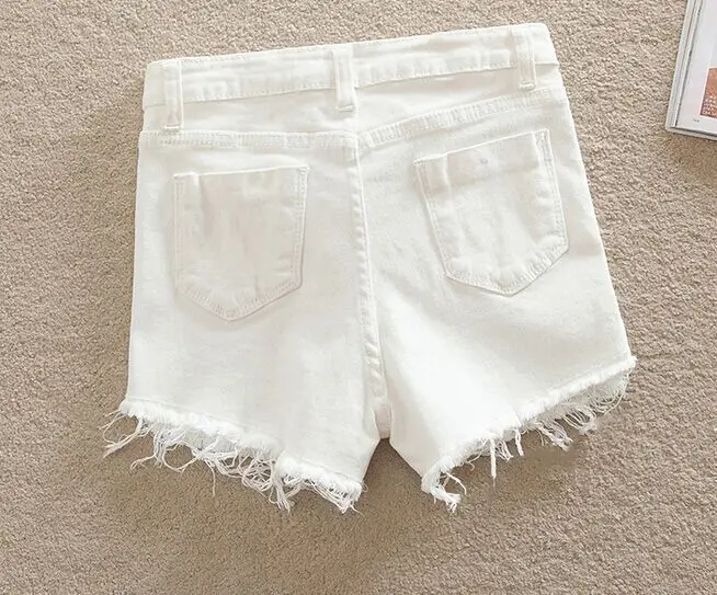 Джинсовые шорты с высокой талией для женщин 2016 брендовые Стильные джинсы