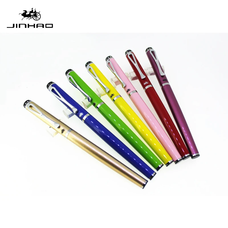 Jinhao 301 Роскошная перьевая ручка 0,38 мм 0,5 мм высококачественные металлические чернильные ручки для рождественского подарка