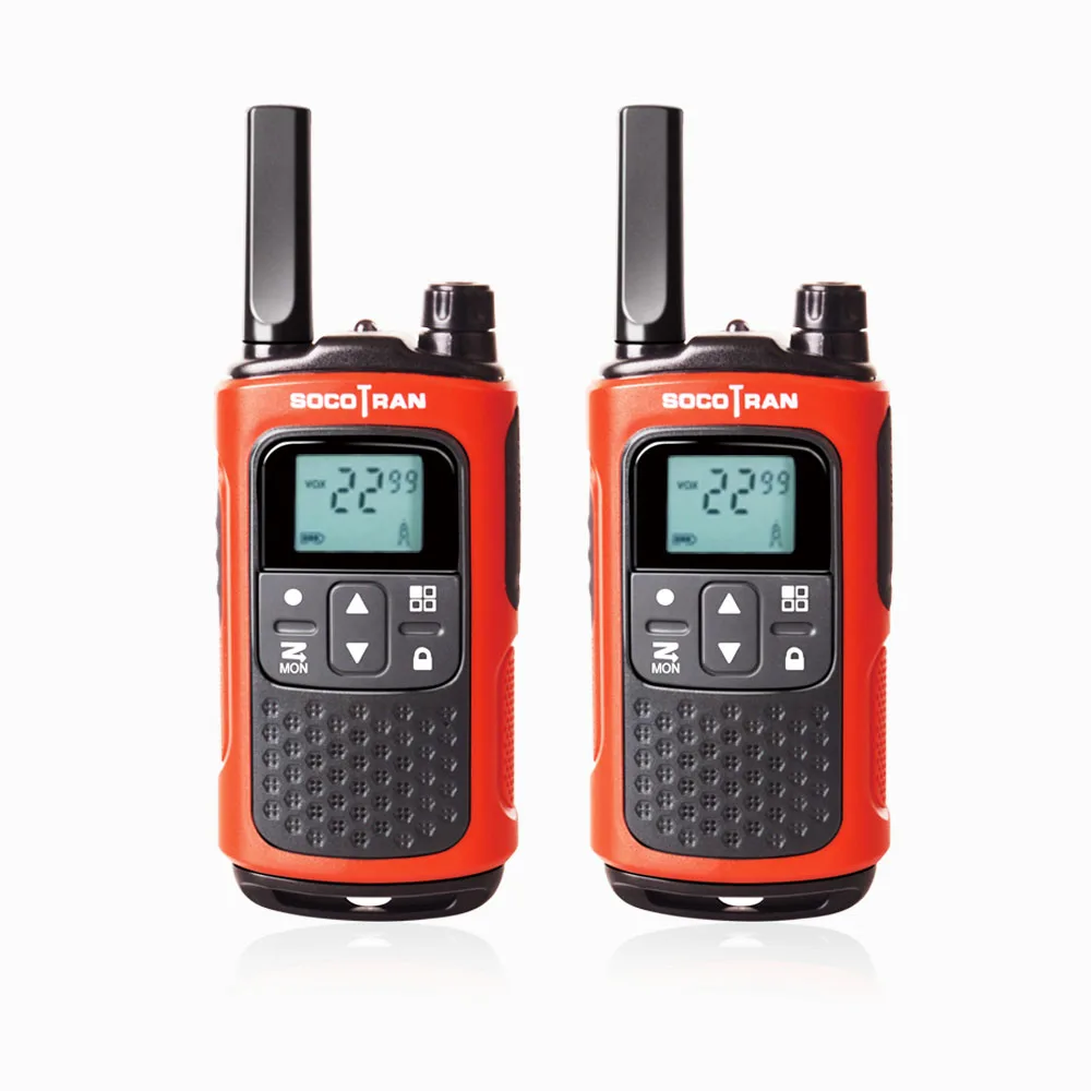 1 пара беслицензионных Walkie Talkies FRS/GMRS Long Range ham радио аккумуляторная батарея Socotran T80 0,5 W 22CH VOX ЖК-фонарик