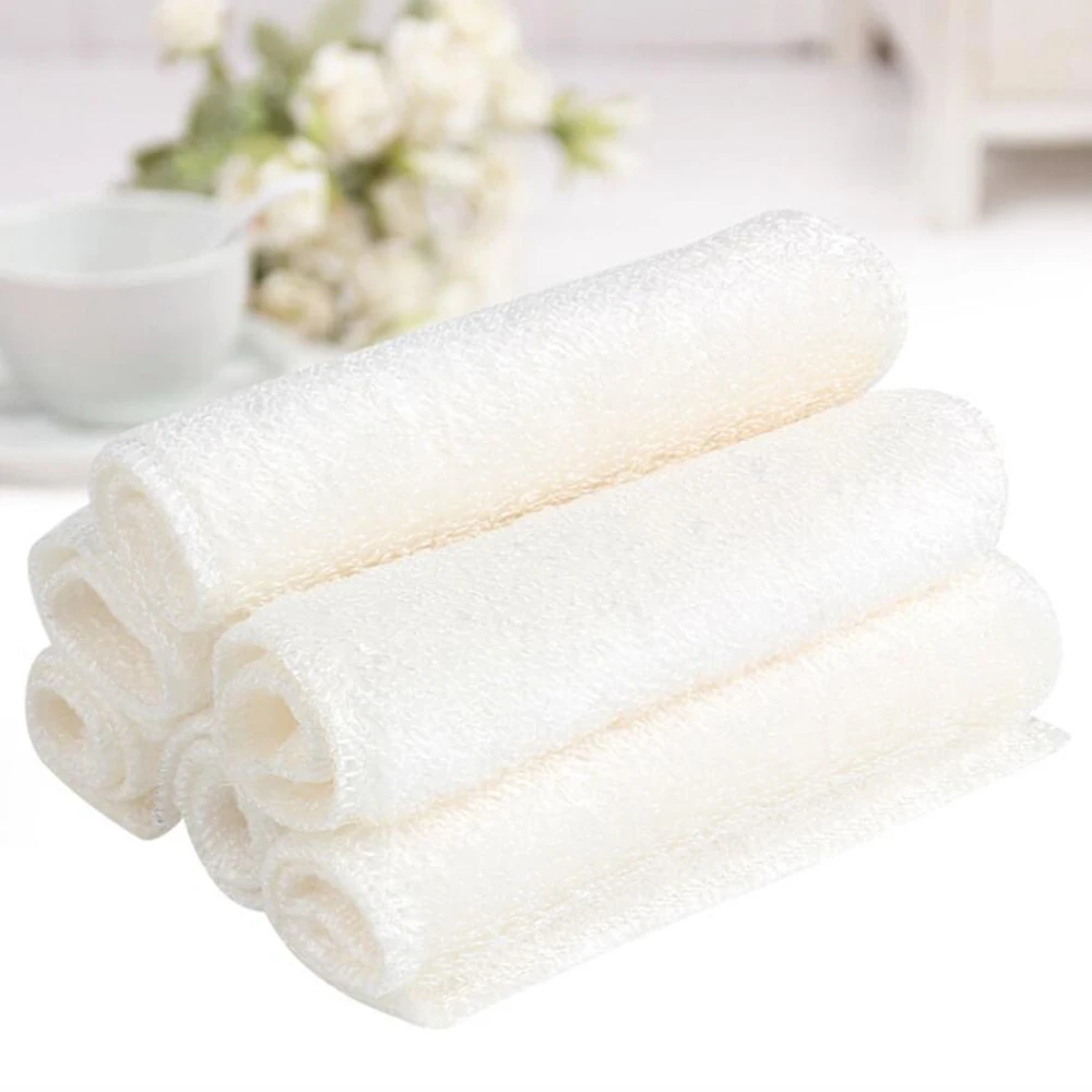 

1PC White High Efficient Bamboo Fiber Cleaning Cloth Magic Multi-function Dish Washing Cloth Towel Cleaning Rag Kitchen 1045B