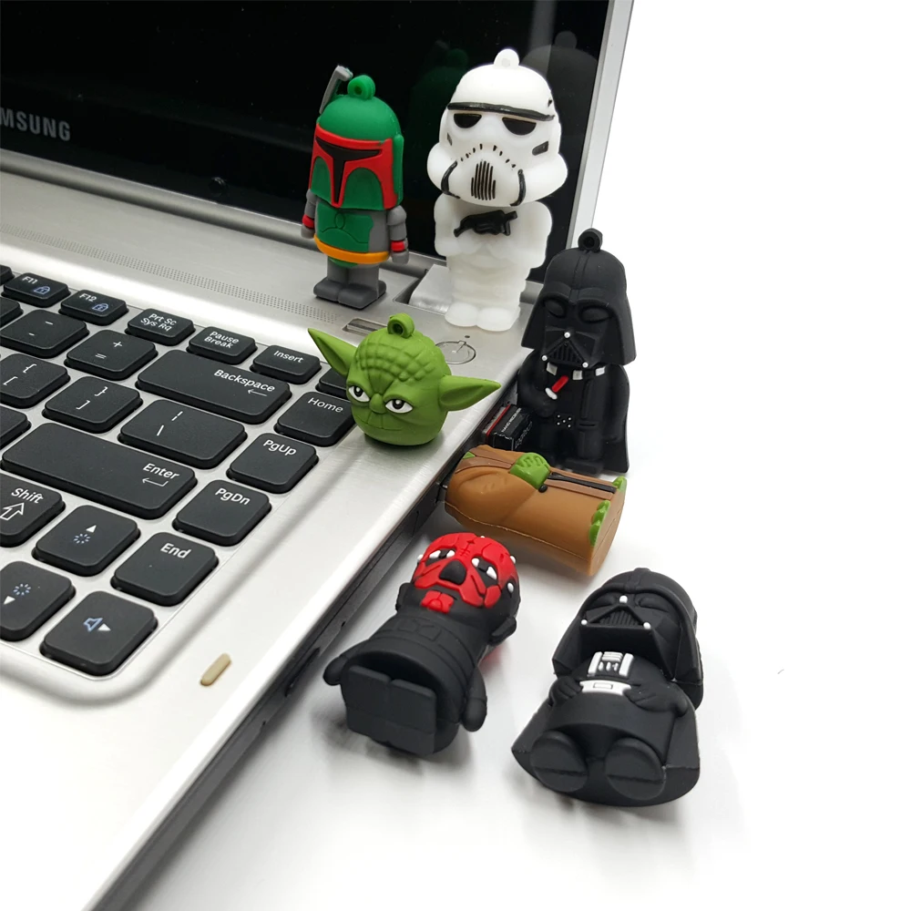Мультфильм USB 2 0 Звездные войны флеш накопители флешки 64 ГБ 32 16 8 4 накопитель карта