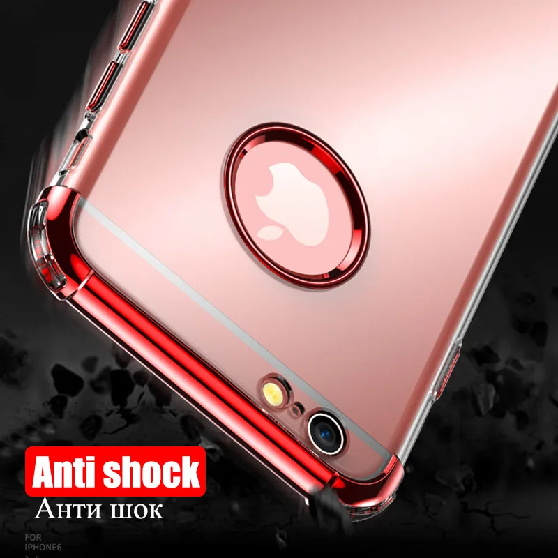 Roc Joan 3 в 1 прозрачный чехол для Apple iPhone X XR XS Max 6 6S 7 8 Plus противоударный мягкий