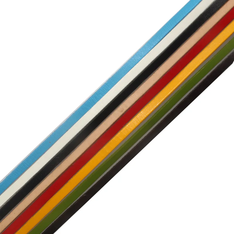 Cuerdas de cuero planas de 5 metros y 5x2mm, cordón de cuero plano de 5mm para pulsera, accesorios de joyería en negro/blanco/amarillo/rojo/azul/verde