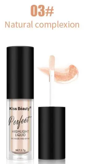 3 KISS BEAUTY Silkworms осветляющая жидкая пудра Тональная основа жидкий консилер для осветления лица Жидкая Основа макияжа для любой кожи - Цвет: 3