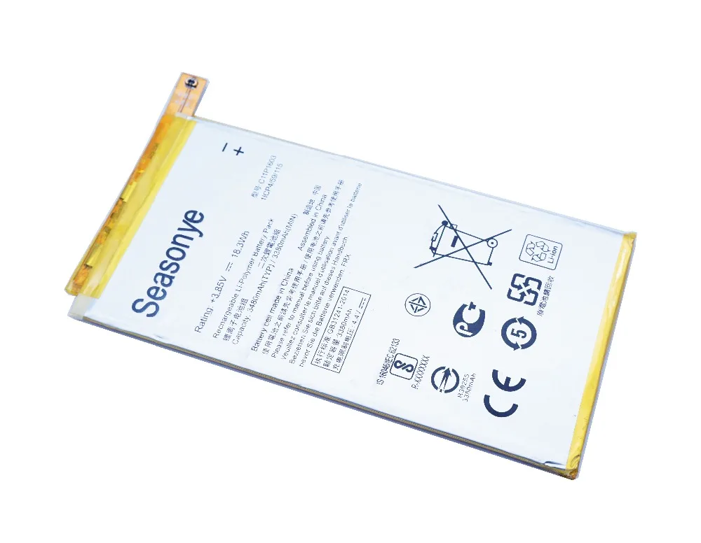 Seasonye 3380mAh / 18.3Wh C11P1603 Tab Сменный аккумулятор для Asus ZenFone 3 Deluxe 5 &quotDual SIM ZS570KL ZS550KL ZB690KL