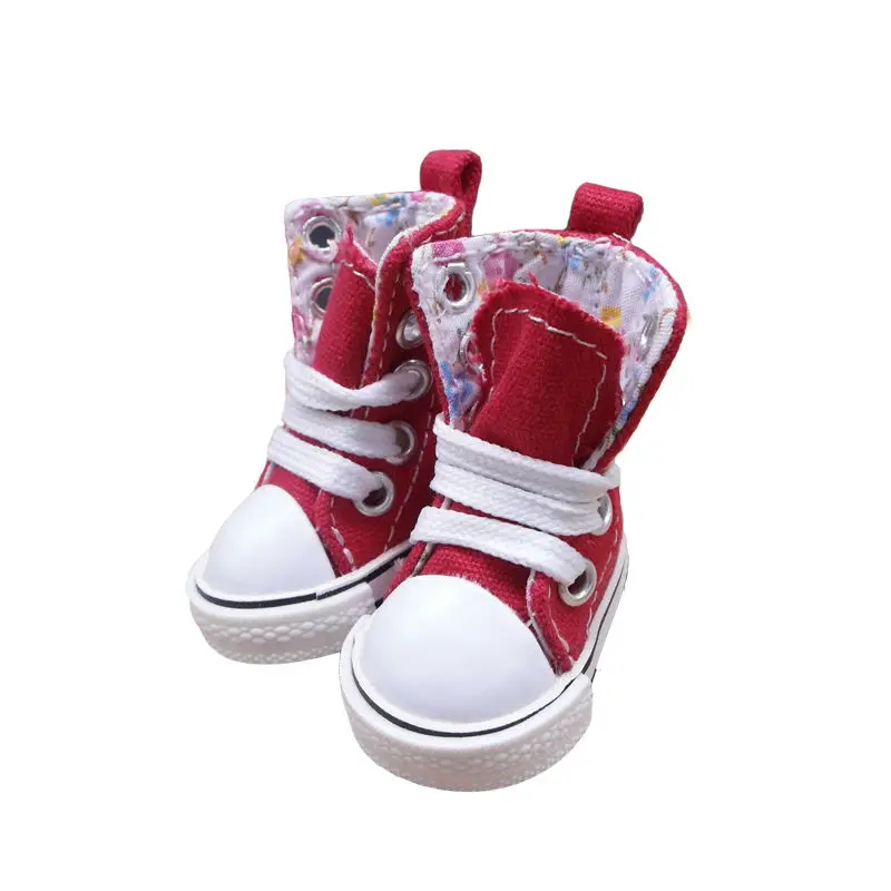 

Tilda 5cm Shoes For Dolls BJD Toy Casual Boots 1/6 Gym Sneakers for EXO 20cm Korea KPOP Plush Dolls Accessorries 5 Pais Mixed