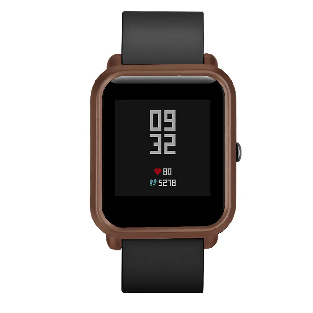 Защитный чехол для Huami Amazfit Bip Younth Watch тонкий цветной с рамкой защитный Caja de reloj # T3 |
