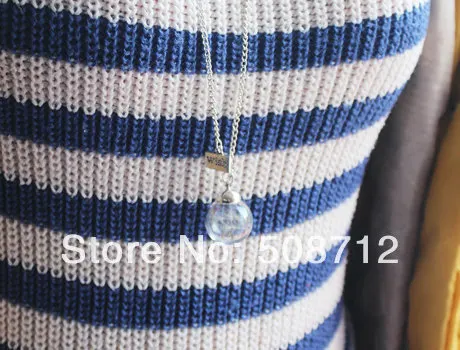 Ожерелье с подвеской в виде стеклянного глобуса желанием 20 мм стеклянная