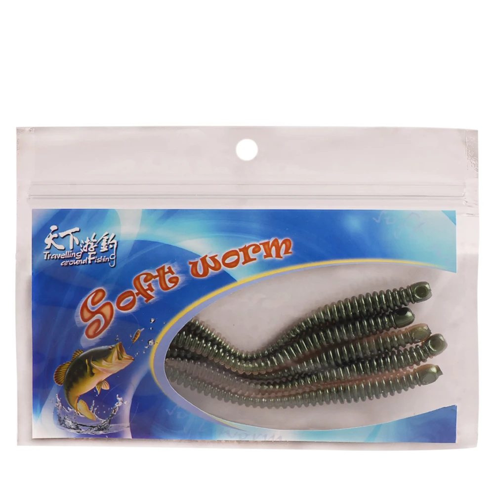 

10Pcs/Lot Soft Baits 120mm 3.2g Isca Artificial Bass Ocean Rock Soft Lure Saltwater Worm Jigging Wobblers for Carp Fishing