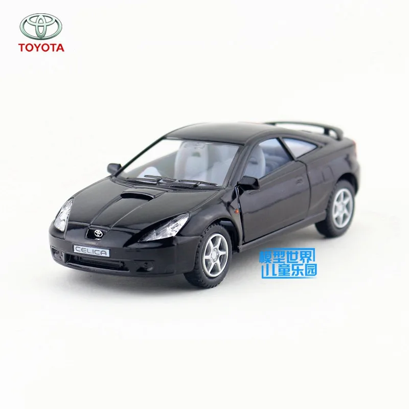 Черный /KiNSMART игрушка/литая под давлением модель/1:34 весы/Япония TOYOTA Celica/оттягивающая машина/образовательная Коллекция/подарок для детей - Цвет: Черный