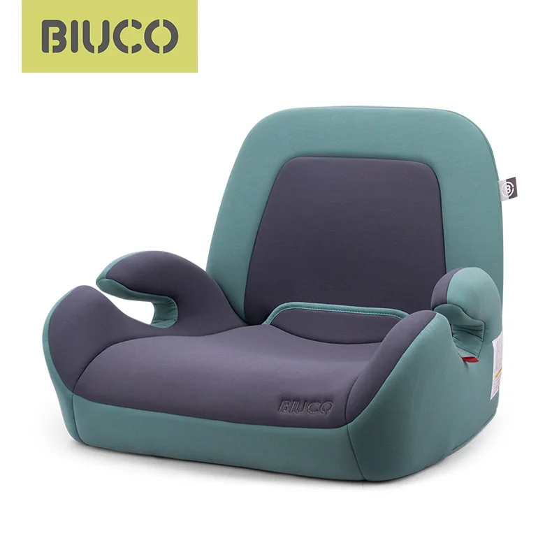 color1 BIUCO автомобильное кресло-бустер с разъемом ISOFIX детские автомобильные безопасные сиденья увеличенная Подушка сиденья подходит для детей От 3 до 12 лет - Цвет: color1