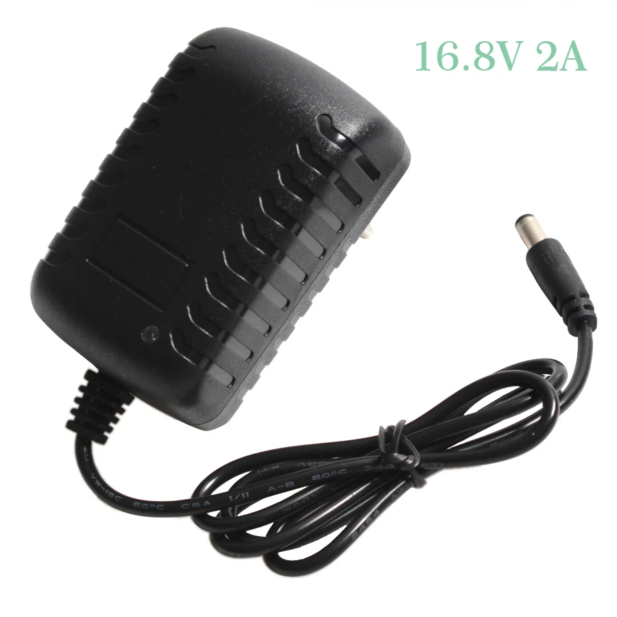 

16.8V 2A 18650 Lithium Battery Charger DC 5.5MM*2.1MM 110-220V 14.4V 4Series Lithium Li-ion Battery Wall Charger
