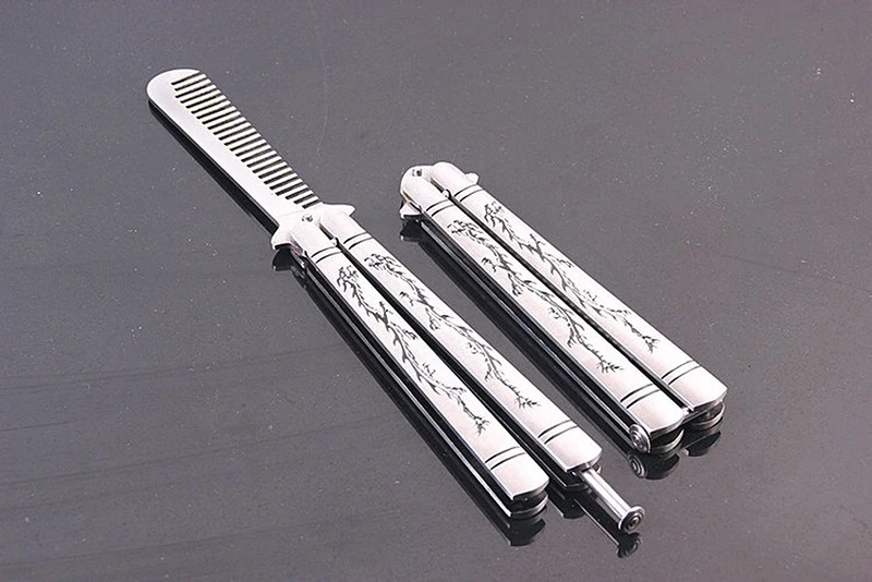 Расческа бабочка Balisong Бабочка Многофункциональный Double Dragon скучно Ножи тренер расческой Smart практика бренд