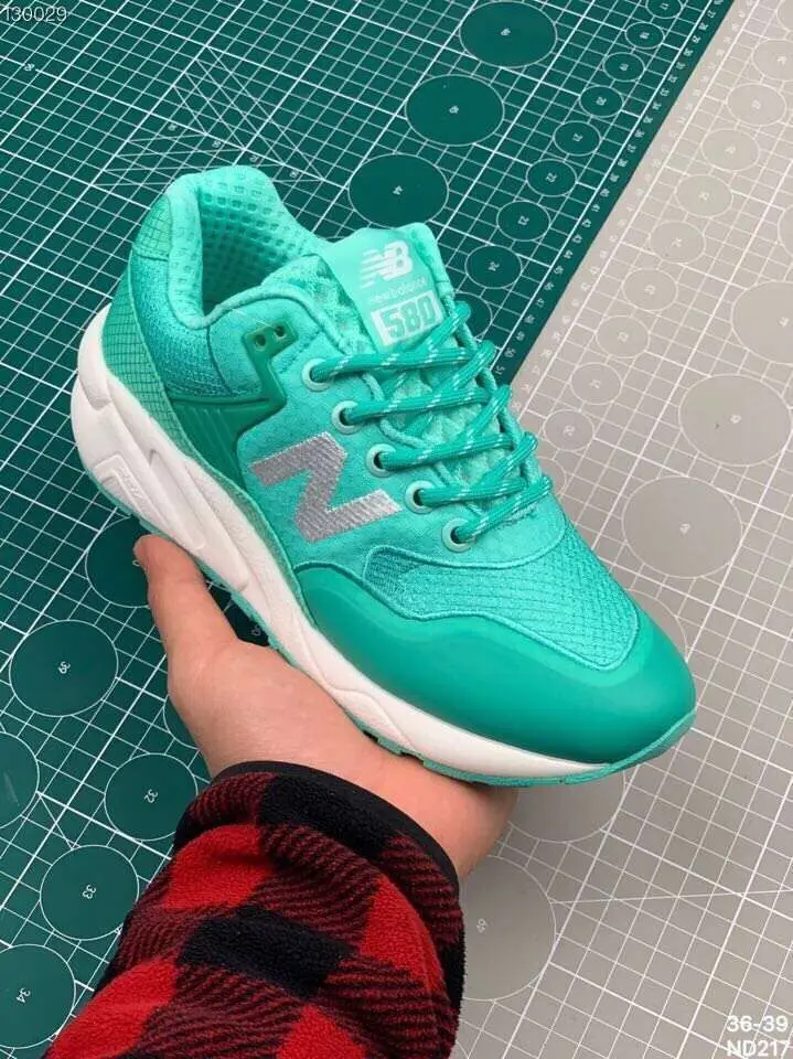 New Balance 580, Ретро Аутентичные женские кроссовки для бега, дышащие 580 спортивные кроссовки, европейские размеры 36-39