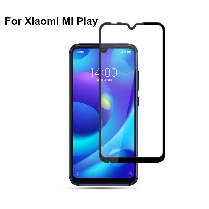 CCDZ 9 H черное полное покрытие из закаленного стекла для Xiaomi Mi Play Защитная пленка