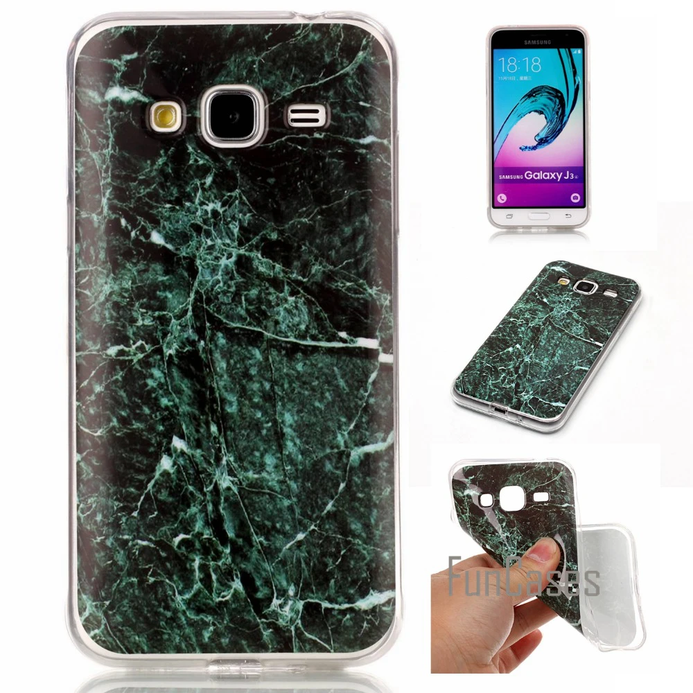 Силиконовый мрамор с жилками чехол для fundas samsung Galaxy J3 2016 J320 J320F/J3 J300 J3000 Smasung